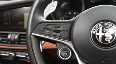 Alfa Romeo Giulia long term test - first report steering wheel