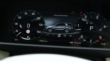 Land Rover Discovery Tempest - driver's display