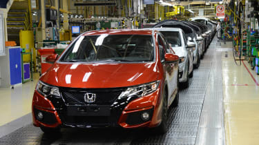 Honda's Swindon factory - production line