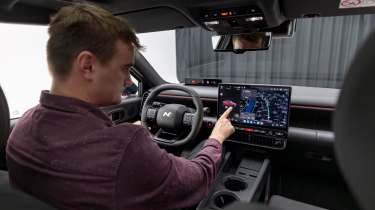 Alastair Crooks sat in the Hyundai Ioniq 3