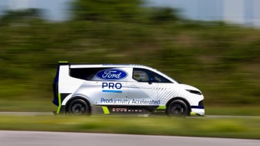 Ford Pro Electric SuperVan side