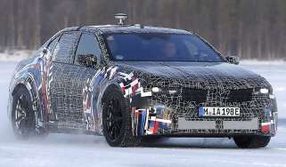 BMW M3 Electric - front 3/4 tracking