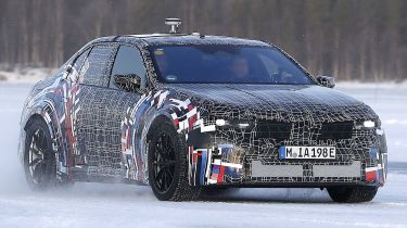 BMW M3 Electric - front 3/4 tracking