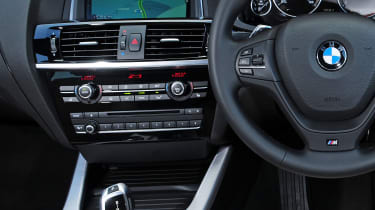 BMW X3 interior detail