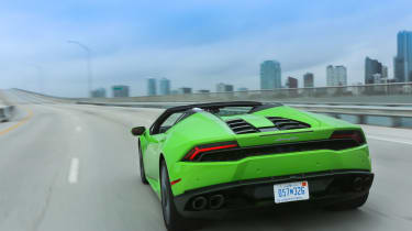 Lamborghini Huracan LP 610-4 Spyder - rear on the road