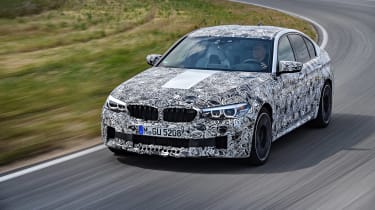 BMW M5 prototype - front cornering