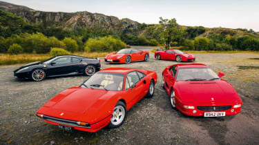 Top 5 greatest ever V8 Ferraris - header