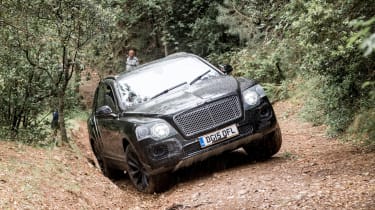 Bentley Bentayga prototype first drive - hill