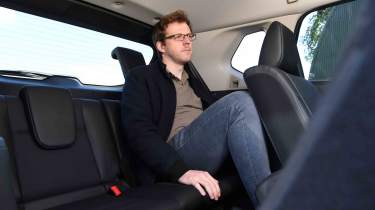 Nissan X-Trail - third row with Online reviews Editor, Max Adams