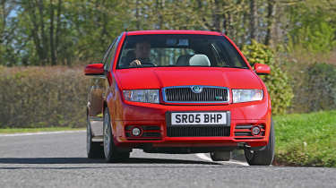 Skoda Fabia 130 - Fabia vRS front cornering