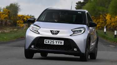 Toyota Aygo X JBL - front cornering