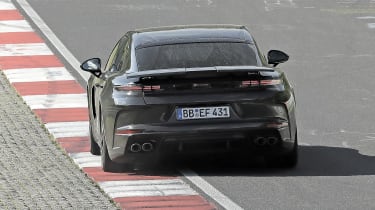 2024 Porsche Panamera at Nurburgring (camouflaged) - rear action