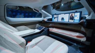 Verne self-driving robo-taxi - interior wide view