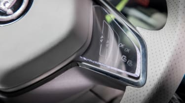Skoda VisionS concept - steering wheel detail