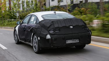 Hyundai Ioniq 6 prototype - rear tracking