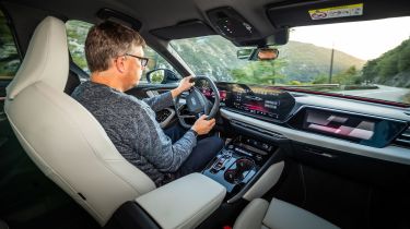 Paul Barker driving the Audi A5 