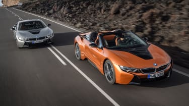 BMW i8 Coupe and Roadster - front