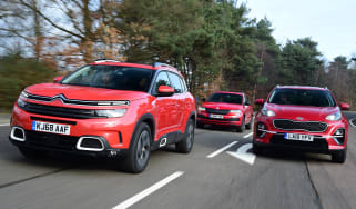 citroen c5 aircross vs kia sportage vs skoda karoq group test - header