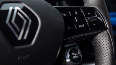 Renault Megane E-Tech Electric - steering wheel detail