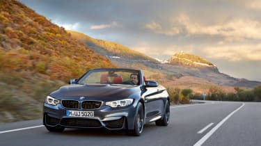 BMW M4 Convertible on the road