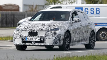 BMW 1 Series facelift spy - front action