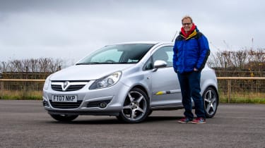 Vauxhall Corsa - D front with owner