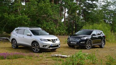 Nissan X Trail Vs Hyundai Santa Fe Auto Express