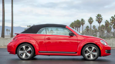 New VW Beetle Cabriolet roof up