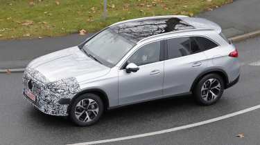 Mercedes GLC facelift - silver front angled