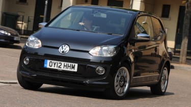 Volkswagen High up! front cornering