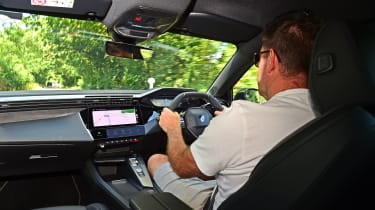 Auto Express group web editor Steve Walker driving our long-term Peugeot 408 GT