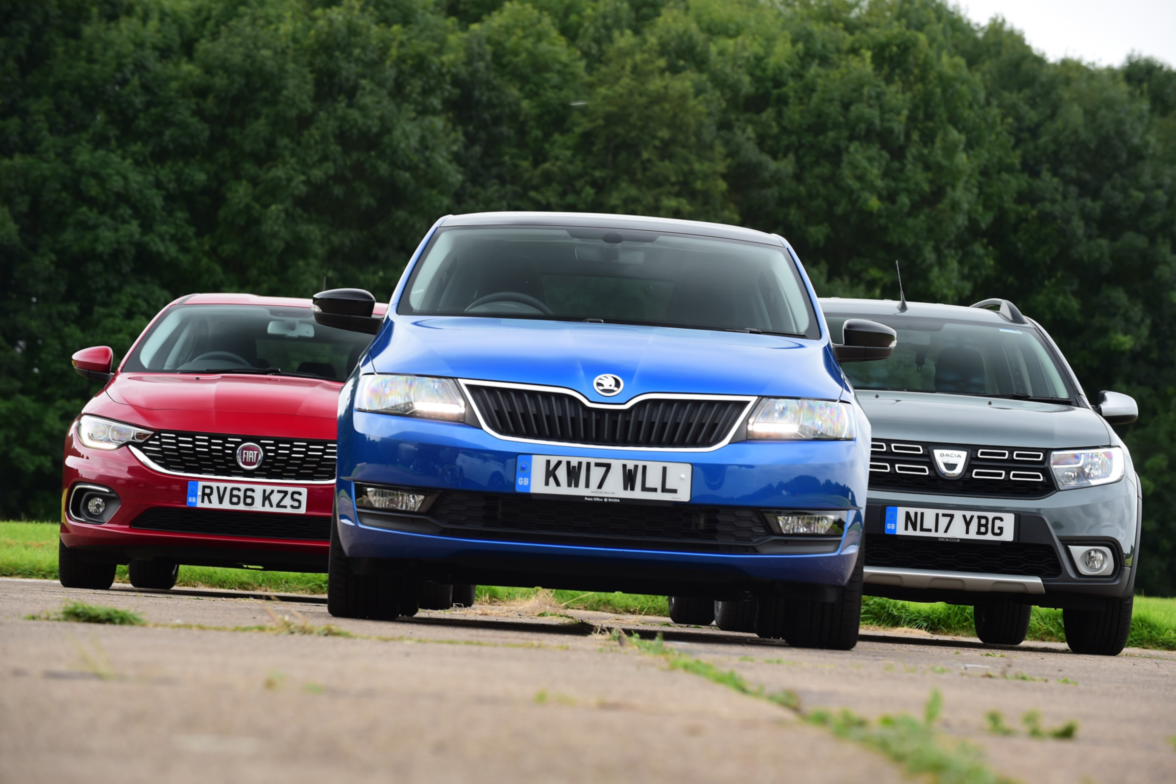 Skoda Rapid Spaceback vs Dacia Logan MCV vs Fiat Tipo 