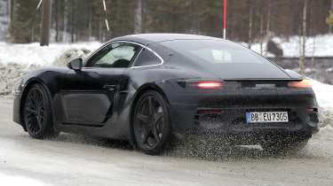 Porsche Cayman EV - rear angled