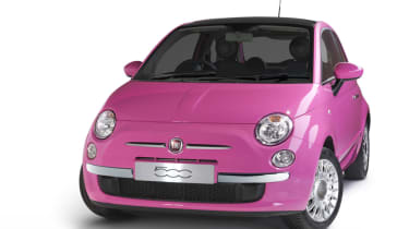 Pink Fiat 500