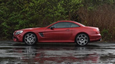 Used Mercedes SL - side roof up