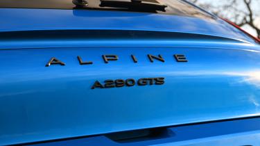 Alpine A290 GTS - rear badge