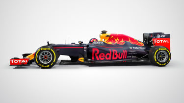 Red Bull F1 car - side