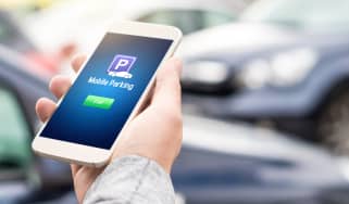 Mobile phone parking app