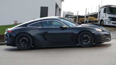 Porsche Cayman spy shot - side profile