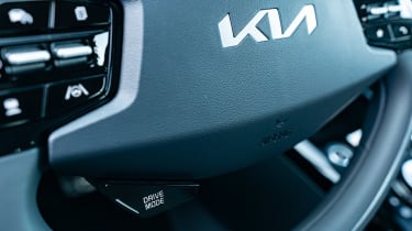 Kia Niro Hybrid prototype - steering wheel detail