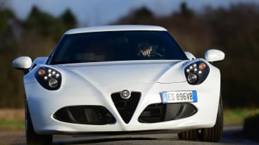 Alfa Romeo 4C coupe front action