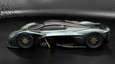 Aston Martin Valkyrie AMR Track Performance Pack Stirling Green and Lime - side