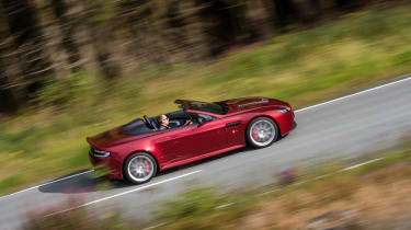 Aston Martin V12 Vantage S Roadster driving