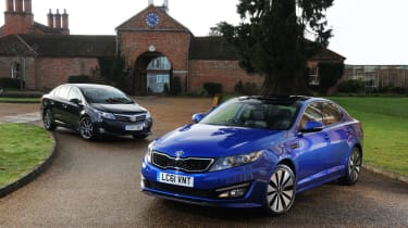 Kia Optima Vs Toyota Avensis Auto Express