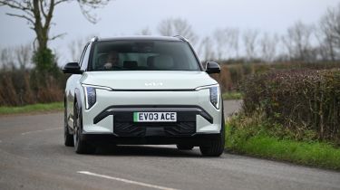 New Kia EV3 - front cornering