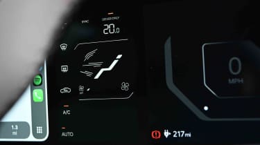 Kia EV4 - climate control display