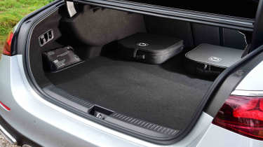 Mercedes E-Class E 300 e - boot space including charging cable bags