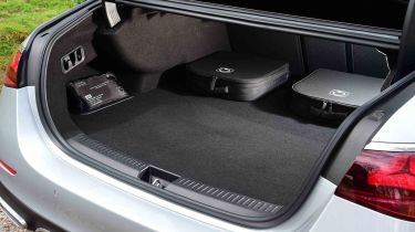 Mercedes E-Class E 300 e - boot space including charging cable bags