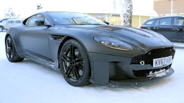 Aston Martin Vanquish winter spy front quarter
