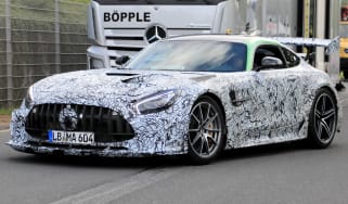 Mercedes AMG GT R Black Series - front 3/4 tracking spy